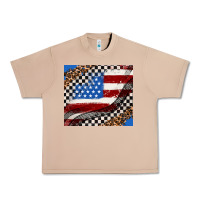 Burro American flag and racee flag Urban Heavy Tee - AdoDesignShop