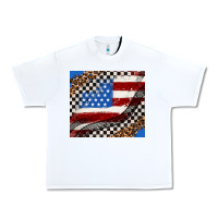 White American flag and racee flag Urban Heavy Tee - AdoDesignShop