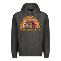 Back To School Rainbow Hello Second Grade Premium Hoodie | Teevron