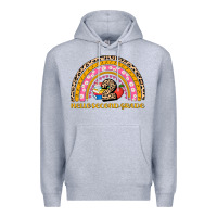 Heather Grey back to school rainbow hello second grade Premium Hoodie - AdoDesignShop