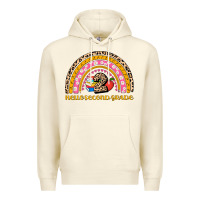 Sandshell back to school rainbow hello second grade Premium Hoodie - AdoDesignShop