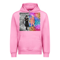 Fuchsia Pink gothic girl and colorful girl best friends Urban Hoodie - TumblerDesignByShophia