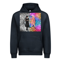 Navy gothic girl and colorful girl best friends Urban Hoodie - TumblerDesignByShophia