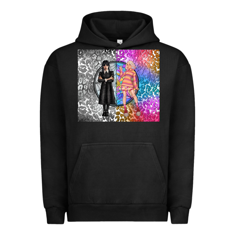 Gothic Girl And Colorful Girl Best Friends Urban Hoodie by TumblerDesignByShophia | Teevron