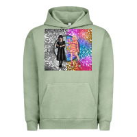 Pigment Oil Green gothic girl and colorful girl best friends Urban Hoodie - TumblerDesignByShophia