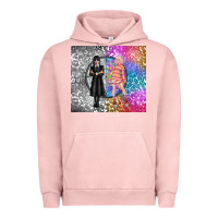 Pigment Salmon gothic girl and colorful girl best friends Urban Hoodie - TumblerDesignByShophia