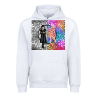White gothic girl and colorful girl best friends Urban Hoodie - TumblerDesignByShophia