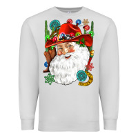 Dove Grey Cowboy Santa Premium Sweatshirt - NancyCooperArtShop