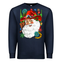 Navy Cowboy Santa Premium Sweatshirt - NancyCooperArtShop