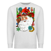 Oatmeal Heather Cowboy Santa Premium Sweatshirt - NancyCooperArtShop