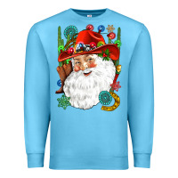 Ocean Blue Cowboy Santa Premium Sweatshirt - NancyCooperArtShop