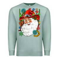 Seafoam Cowboy Santa Premium Sweatshirt - NancyCooperArtShop