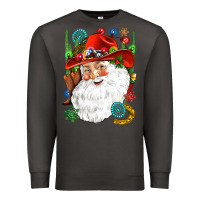Smoke Cowboy Santa Premium Sweatshirt - NancyCooperArtShop