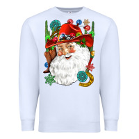 White Cowboy Santa Premium Sweatshirt - NancyCooperArtShop