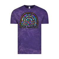 Cloud Purple autism awareness Vintage Tee - CowhideDigitalArt