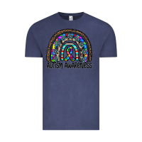 Vintage Denim autism awareness Vintage Tee - CowhideDigitalArt