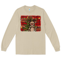 Mushroom reindeer trees background Long Sleeve Tee - AdoDesignShop