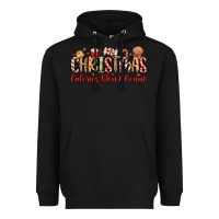 Black christmas calories dont count Heavyweight Hoodie - MaliasSmallBusiness