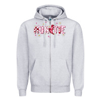 Heather Grey auntie Zipper Hoodie - MaliasSmallBusiness