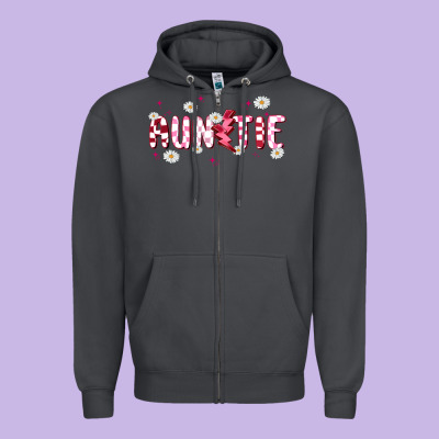 Auntie Zipper Hoodie Designed By Maliassmallbusiness