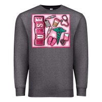 Charcoal Heather nurse Premium Sweatshirt - MaliasSmallBusiness