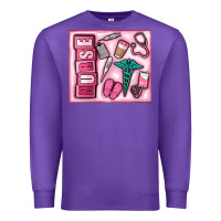 Purple nurse Premium Sweatshirt - MaliasSmallBusiness
