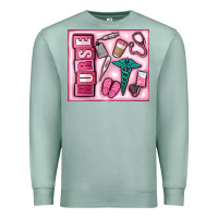 Seafoam nurse Premium Sweatshirt - MaliasSmallBusiness