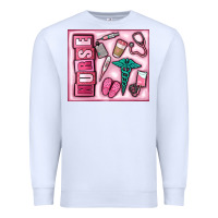 White nurse Premium Sweatshirt - MaliasSmallBusiness