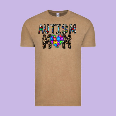 Autism Mom Vintage Tee Designed By Cowhidedigitalart