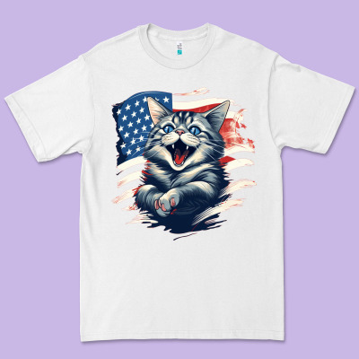 Cat1 Premium Tee Designed By Unal Design