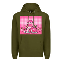 Army Green tackle cancer pumpkins football and ribbon Premium Hoodie - Jasminsmagicworld