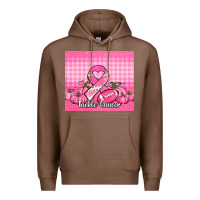 Chestnut tackle cancer pumpkins football and ribbon Premium Hoodie - Jasminsmagicworld