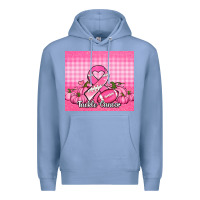 Colony Blue tackle cancer pumpkins football and ribbon Premium Hoodie - Jasminsmagicworld