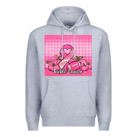 Heather Grey tackle cancer pumpkins football and ribbon Premium Hoodie - Jasminsmagicworld