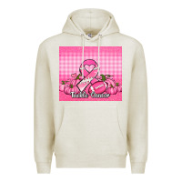 Oatmeal Heather tackle cancer pumpkins football and ribbon Premium Hoodie - Jasminsmagicworld