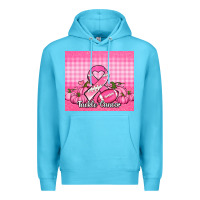 Ocean Blue tackle cancer pumpkins football and ribbon Premium Hoodie - Jasminsmagicworld