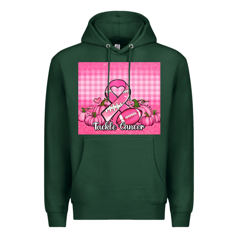 Tackle Cancer Pumpkins Football And Ribbon Premium Hoodie by Jasminsmagicworld | Teevron