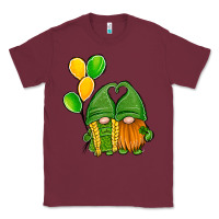 Burgundy St Patrick's Day Gnomes Classic Tee - Jasminsmagicworld