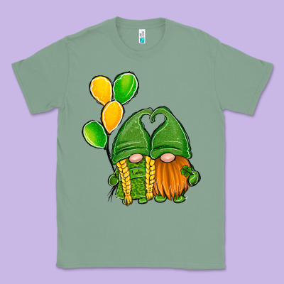 St Patrick's Day Gnomes Classic Tee Designed By Jasminsmagicworld