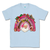 Dusty Blue pink christmas rainbow Classic Tee - AdoDesignShop