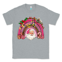 Heather Grey pink christmas rainbow Classic Tee - AdoDesignShop