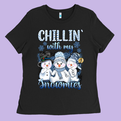 Chillin  With My Sowmies Ladies Tee Designed By Adodesignshop