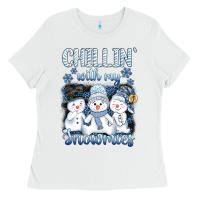 White chillin  with my sowmies Ladies Tee - AdoDesignShop