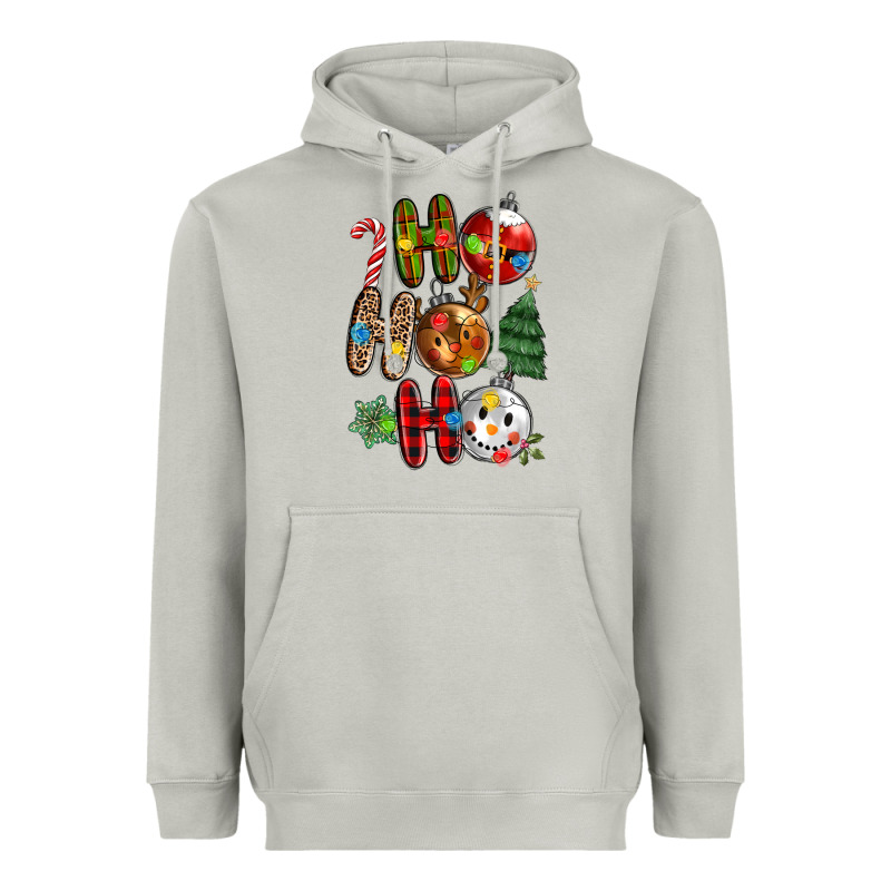 Ho Ho Ho With Heavyweight Hoodie by MaliasSmallBusiness | Teevron