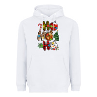 White ho ho ho with Heavyweight Hoodie - MaliasSmallBusiness