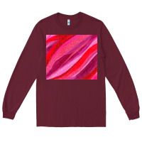 Burgundy valentines day glitter and watercolor Long Sleeve Tee - AdoDesignShop