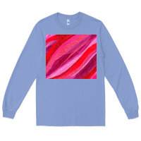 Colony Blue valentines day glitter and watercolor Long Sleeve Tee - AdoDesignShop