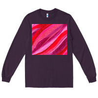 Plum valentines day glitter and watercolor Long Sleeve Tee - AdoDesignShop