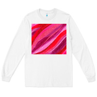 White valentines day glitter and watercolor Long Sleeve Tee - AdoDesignShop