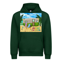 Foreset Green summer caravan life Urban Hoodie - TumblerDesignByShophia